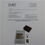 1993 Michael Jordan 23 Celebrity Challenge Money Clip & Program with Cartier Sterling Silver Thanks Michael Jordan