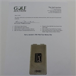 Barry Jaeckel's 1981 PGA Tour Money Clip
