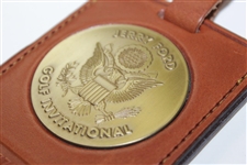 Barry Jaeckel's 1977-1996 Jerry Ford Golf Invitational Leather Contestant Bag Tag