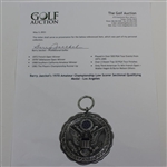 Barry Jaeckel's 1970 Amateur Championship Low Scorer Sectional Qualifying Medal - Los Angeles