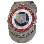 Barry Jaeckels 1976 PGA Tour TPC at Inverrary Golf & Country Club Contestant Money Clip/Badge with Case 