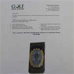 Barry Jaeckel's 1983 PGA Championship at Riviera CC Contestant Money Clip/Badge