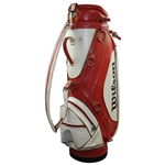 Byron Nelson Signed Wilson Red & White 'Byron Nelson' Full Size Golf Bag BECKETT #A61160