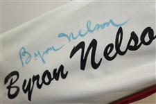 Byron Nelson Signed Wilson Red & White 'Byron Nelson' Full Size Golf Bag BECKETT #A61160