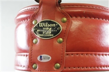 Byron Nelson Signed Wilson Red & White 'Byron Nelson' Full Size Golf Bag BECKETT #A61160