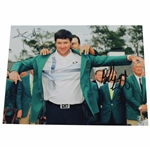 Adam Scott & Bubba Watson Signed 8x10 Green Jacket Ceremony Photo JSA ALOA