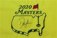 Dustin Johnson Signed 2020 Masters Embroidered Flag JSA FULL #BB22393