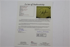 Dustin Johnson Signed 2020 Masters Embroidered Flag JSA FULL #BB22393