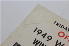 1949 Walker Cup Match at Winged Foot GC Official Program Signed by Byron & 15 Competitors JSA ALOA