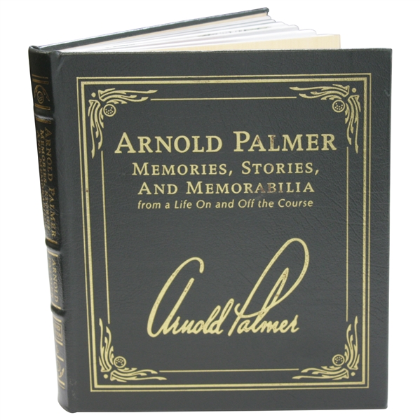 Arnold Palmer Signed Memories, Stories, & Memorabilia Book With Certificate Of Authenticity JSA ALOA