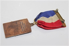 Southern Intercollegiate Golf Tournament Third Place Team Medal with Ribbon - Bobby Jones Depiction