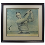 Robert Bobby T. Jones, Jr. Signed 1954 Ltd Ed Thomas Stephens USGA Print #31 to John Coffin - Framed JSA ALOA