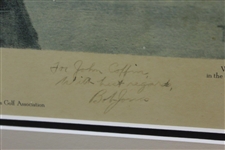 Robert 'Bobby' T. Jones, Jr. Signed 1954 Ltd Ed Thomas Stephens USGA Print #31 to John Coffin - Framed JSA ALOA