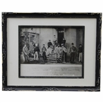 1967 St Andrews University Photo of 1867 Grand Golf Tournament at Lieth Links Players - Photo by Crowie - Framed
