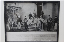 1967 St Andrews University Photo of 1867 Grand Golf Tournament at Lieth Links Players - Photo by Crowie - Framed