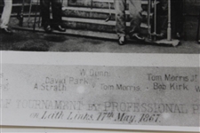 1967 St Andrews University Photo of 1867 Grand Golf Tournament at Lieth Links Players - Photo by Crowie - Framed