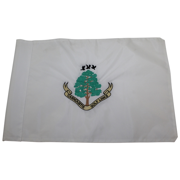 Carnoustie Golf Links Logo Undated Embroidered White Flag