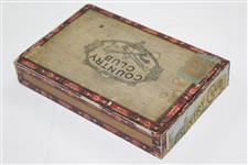 The Country Club 'Brookline' W.H. Snyder & Sons Hand Made Cigar Box - Seldom Seen