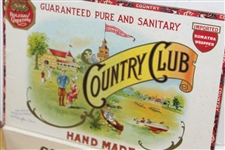 The Country Club 'Brookline' W.H. Snyder & Sons Hand Made Cigar Box - Seldom Seen