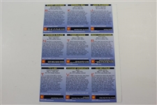 Tiger Woods 2001 Sports Illustrated for Kids Golf Card With Uncut Sheet