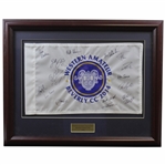 2014 Western Amateur at Berverly CC Signed Flag Including Xander, Dechambeau, & others - Framed JSA ALOA