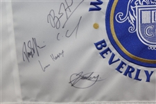 2014 Western Amateur at Berverly CC Signed Flag Including Xander, Dechambeau, & others - Framed JSA ALOA