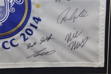 2014 Western Amateur at Berverly CC Signed Flag Including Xander, Dechambeau, & others - Framed JSA ALOA