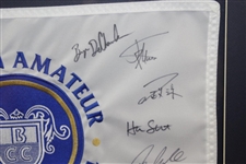 2014 Western Amateur at Berverly CC Signed Flag Including Xander, Dechambeau, & others - Framed JSA ALOA