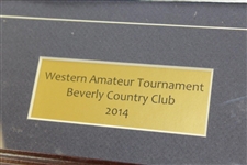 2014 Western Amateur at Berverly CC Signed Flag Including Xander, Dechambeau, & others - Framed JSA ALOA