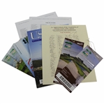 2008 US Open at Torrey Pines Program, Tickets, Hosptiality Facsimile Sign In Sheet, Guides, & other