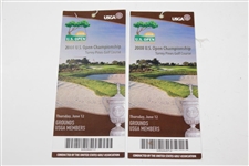 2008 US Open at Torrey Pines Program, Tickets, Hosptiality Facsimile Sign In Sheet, Guides, & other