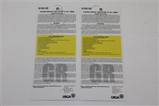 2008 US Open at Torrey Pines Program, Tickets, Hosptiality Facsimile Sign In Sheet, Guides, & other