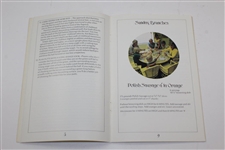 1977 Jack Nicklaus Classic 'Recipes For The Nineteenth Hole' MagicChef Booklet Featuring Jack & Family
