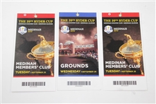 2012 Ryder Cup at Medinah Country Club Tickets, Spectator Guide, & Welcome Dinner Menu