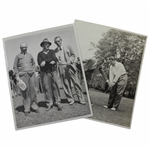 Two Mel Smith Photos - Instructing Lawson Little & with Chick Evans, Bing Crosby, & Mel