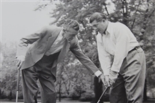 Two Mel Smith Photos - Instructing Lawson Little & with Chick Evans, Bing Crosby, & Mel