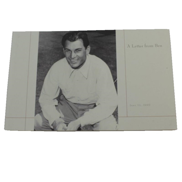 2000 A Letter From Ben Book To Merion Golf Club Members About 1950 US Open