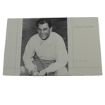 2000 A Letter From Ben Book To Merion Golf Club Members About 1950 US Open