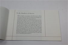 2000 'A Letter From Ben' Book To Merion Golf Club Members About 1950 US Open