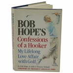 Bob Hope Signed Confessions Of A Hooker: My Lifelong Love Affair with Golf Book JSA ALOA