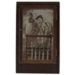 1987 Memorial Tournament Old Tom Morris & Young Tom Morris Display Gift With Silver Clubs