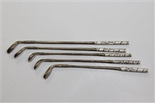 1987 Memorial Tournament Old Tom Morris & Young Tom Morris Display Gift With Silver Clubs