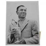 Ben Hogan With Claret Jug at 1953 British Open Wire Photo 7/12/53