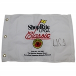 Champion Annika Sorenstam Signed 1998 ShopRite LPGA Classic Flag JSA ALOA