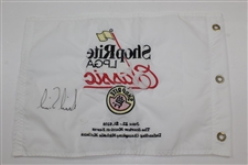 Champion Annika Sorenstam Signed 1998 ShopRite LPGA Classic Flag JSA ALOA