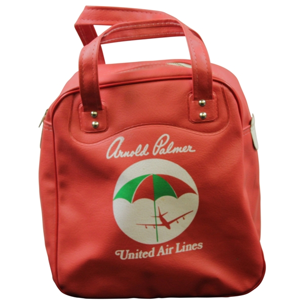 Arnold Palmer United Airlines Umbrella Red Shag Bag