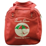 Arnold Palmer United Airlines Umbrella Red Shag Bag