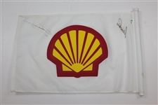 Greg Norman & Nick Price Signed Shell's Wonderful World of Golf Tournament Flown Flag - 1995 JSA ALOA