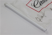 Champions Ray Floyd, Greg Norman, Tom Watson, & Fred Couples Signed Cadillac Tournament Flown Flag JSA ALOA