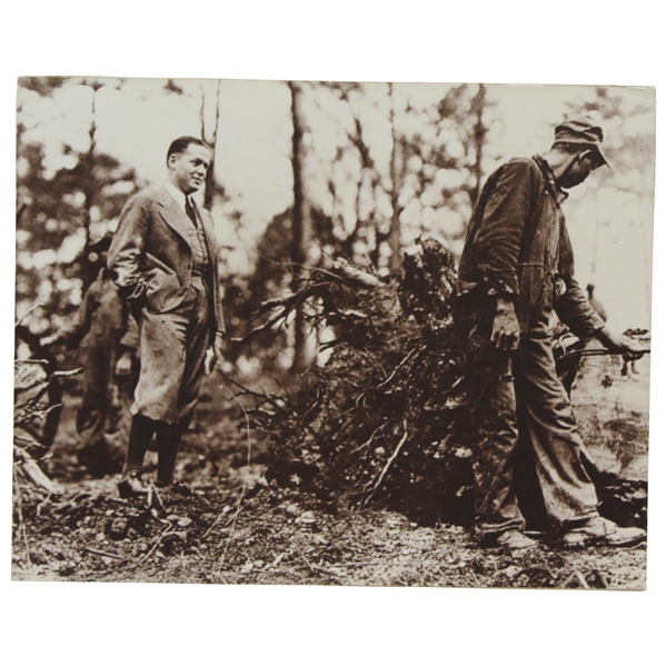 Bobby Jones Helping Excavation Efforts At Augusta National Golf Club - Frank Christian Original Photo